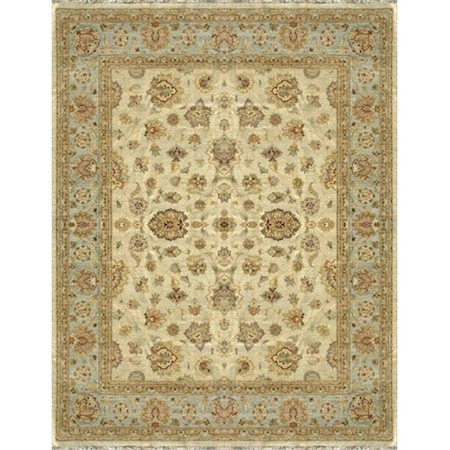 Loloi 5 ft. 6 in. x 8 ft. 6 in. Majestic Rectangular Shape Hand Knotted Area Rug- Indigo and Light Blue MAJEMM-10INLB5686